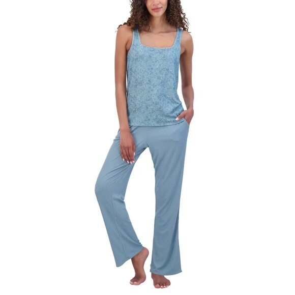 Live2Lounge Sm 3-piece Loungewear Set Cardigan Sleeveless Tank Top Pants Cooling - Picture 5 of 9